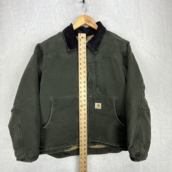 Carhartt Sandstone Ridge Coat Sherpa Lined Womens Medium WC061 MOS Moss Green - Picture 6 of 14